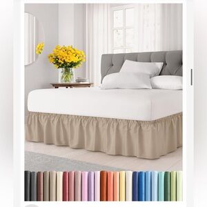 Queen Bed Skirt 15” Drop-Cream